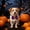 QR121, variant on Tocados de calabaza suaves y cómodos, vestidos de tul, ropa adorable para fiestas de Halloween para perros y gatos, accesorios para sesiones de fotos.