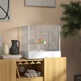 thumbnail image 2 of PawHut 22" Bird Cage with Stands, Tray, Handle, Food Containers, White, 2 of 10