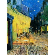 Cafe Terrace at Night by Vincent van Gogh - 12" x 18" Art Print Wall Decor