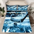 thumbnail image 2 of Homewish Ice Hockey Print Boy Full Size Sheets 4-Piece,Ball Game Breathable Bed Sheets,Sport Gamer Lightweight Sheet Sets,Breathable Home Decor, 2 of 7