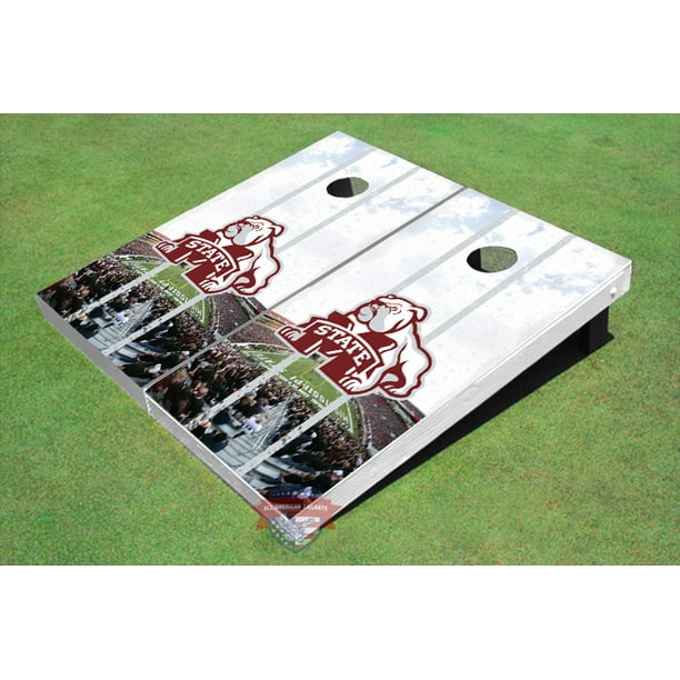 Mississippi State University Bulldog Stadium Long Strip Themed Cornhole