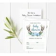 thumbnail image 5 of Inkdotpot 30Antler (Boy) Jungle Animals Baby Shower Invitation Cards Fill In Blank Invites, 5 of 7