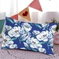 thumbnail image 5 of IMossad Queen Satin Silk Pillowcase Pack of 2,Floral Silky Pillowcases for Hair and Skin,Soft Bird Flower Queen Pillow Cover with Zipper(20"X30"), 5 of 8