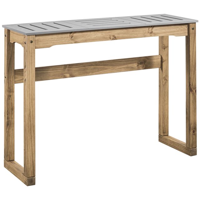 Manhattan Comfort Stillwell 47" Counter Height Dining Table in Gray