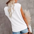 thumbnail image 4 of Camiseta sin mangas de encaje, camiseta sin mangas de cuello redondo para mujer, camiseta sin mangas con aberturas para mujer, camiseta sin mangas para mujer, rendimiento comprobado, 4 of 8
