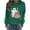 Dark Green1, variant on Women Halloween Rhinestone Graphic Crew Neck Sweatshirt, Long Sleeve Fall Casual Pullover Top for Holiday Daily Wear(Red1,M)