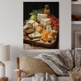 thumbnail image 2 of Designart "Cheese Board Food Gourmet wall art II" Food & Beverage Print on Natural Pine Wood, 2 of 5