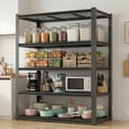 thumbnail image 5 of Legooin 24x48x72 inch Garage Storage Rack Height Adjustable Shelving Unit Industrial Residential Wire Shelf Organizer Rack 2500 lbs Load Capacity, Black, 5 of 11
