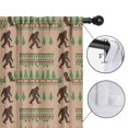 thumbnail image 4 of Blackout Kids Curtains,Bigfoot and Tree Brown Pattern Children's Insulated Curtains Set Of 2,Bedroom Essentials,Toddler Room Decor 52"x84", 4 of 5
