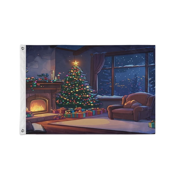 24x36 inch Garden Hanging Flag Square Double Sided Flag Garden Garage nd Patio Decorative Flag Christmas Decorated Living Room