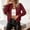 Wine, variant on Ladies Casual Jacket Baeitkot Ladies Fashionable Short Zipper Women Jacket Solid Color Jacket Casual Jacket Black S