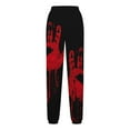 thumbnail image 4 of WXLWZYWL Halloween Pants for Women 2024 Cinch Bottom Sweatpants Women's Casual High Waisted Pockets Joggers Sport Workout Active Baggy Lounge Trousers, 4 of 5