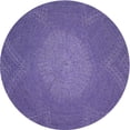 thumbnail image 1 of Ahgly Company Indoor Round Patterned Purple Novelty Area Rugs, 4' Round, 1 of 6