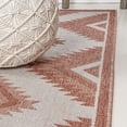 thumbnail image 6 of JONATHAN Y TUSCAN SUN 2 x 8 Runner Rug, Lior Geometric Moroccan Diamond - Salmon/Cream, TSN202B-28, 6 of 8