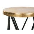 thumbnail image 4 of SAFAVIEH Hester Mid-Century Retro Round Top Bar Stool, Black/Gold, 4 of 7
