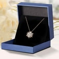 thumbnail image 4 of Rhinestone collar de gargantilla de plata del copo de nieve Collares de cristal de la cadena de joyería para las mujeres niñas, 4 of 5