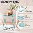 thumbnail image 3 of PinkSheep Round End Table, Small Side Table for Outdoor Indoor Patio Lving Rooom Bedroom, Green, 3 of 7