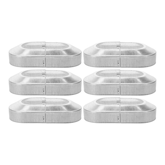 Phenofice 6pcs Fence Post Shield Wraps Zinc Steel Decorative Cover for Homeowners
