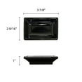 thumbnail image 2 of Excellante Classic Black Extra Heavy Weight Melamine Dinnerware Collection 2 Oz, 3 3/4" X 2 1/2" Sauce Dish, Comes in Dozen, 2 of 2