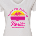 thumbnail image 4 of Inktastic Enjoy The Sunshine Florida Summer Paradise Women's V-Neck T-Shirt, 4 of 5