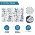 thumbnail image 6 of Dark Blue Grey Botanical Placemats Set of 6, Spring Floral Summer Farmhouse Placemats for Dining Table, Place Mats for Kitchen Tabletop, Waterproof Wipeable Dining Table Mats Set, 6 of 9