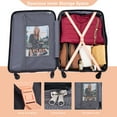 thumbnail image 4 of Expandable 3 Piece Luggage Sets PC Lightweight, Durable Suitcase with Two Hooks, Spinner Wheels, TSA Lock (21/25/29), 4 of 20