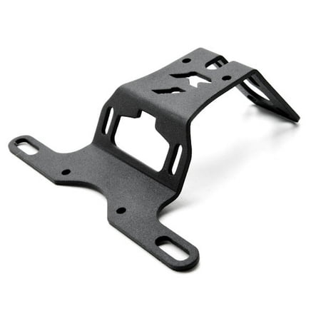 Motorcycle License Plate - Krator Yamaha YZF R1 Fender Eliminator Black Logo Plate Holder (2004-2012) Fender Eliminator License Plate Holder Tidy Tail Billet Aluminum Motorcycle Black
