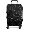 thumbnail image 7 of Travel Luggage Cover Suitcase Protector Fits 18-32 Inch Luggage Wheel Covers Patterned Travel Related Items Flower Luggage Protector Elastic Luggage Anti-scratch Suitcase Cover XL, 7 of 7