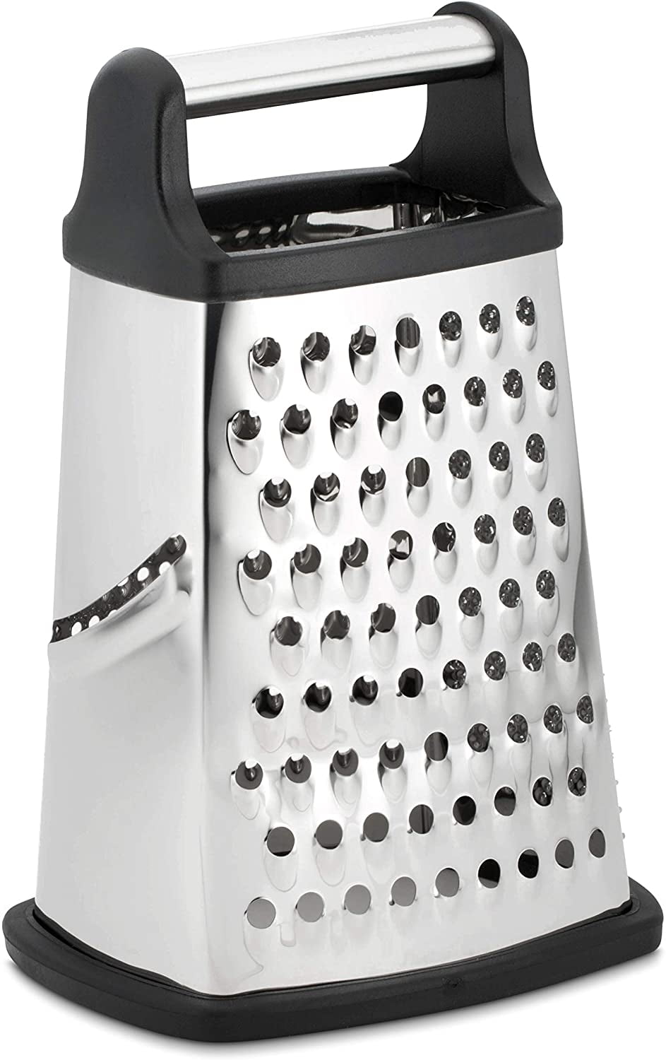 Spring Chef Professional Cheese Grater With Storage Container, Stainless  Steel & Soft Grip Handle, 4 Sided Manual Kitchen Food Shredder Best Box