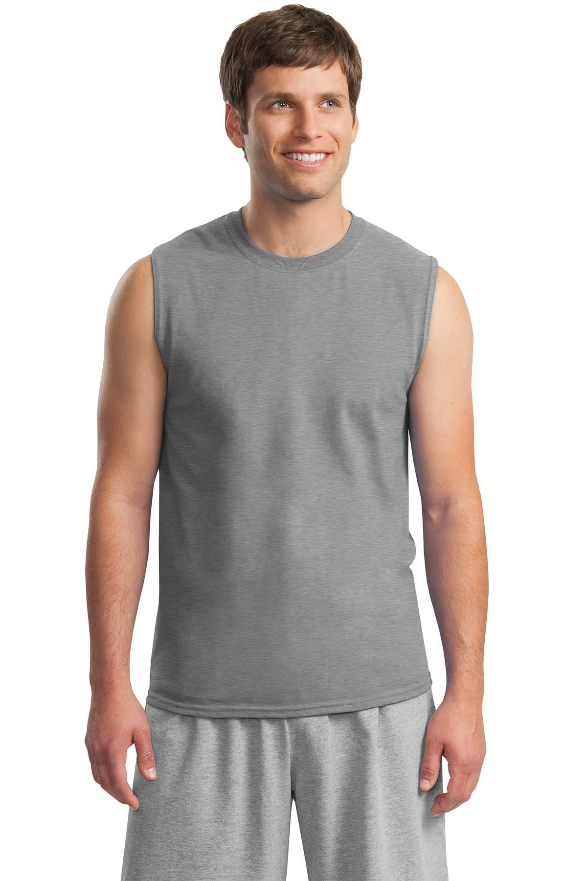 Gildan Men's Ultra Cotton Sleeveless T-Shirt - 2700 - Walmart.com
