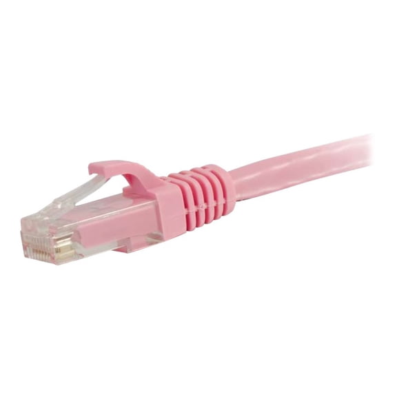 C2G 15ft Cat6 Ethernet Cable - Snagless Unshielded (UTP) - Pink - Patch cable - RJ-45 (M) to RJ-45 (M) - 4.57 m - 0.2 in - UTP - CAT 6 - IEEE 802.5/ ANSI X3T9.5/ IEEE 802.3 - molded, snagless, stranded - pink