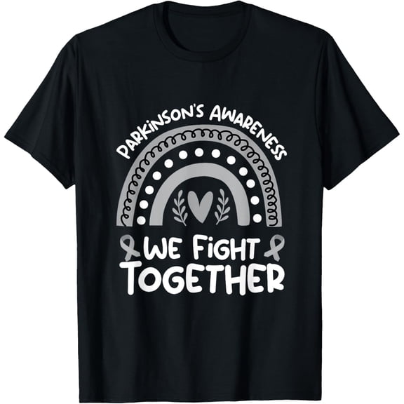 We Fight Together Parkinson's Awareness | Parkinsons Disease T-ShirtMen and women can wear, black T-shirts, gifts. Age: M,L,XL 2XL, 3XL, 1310XL