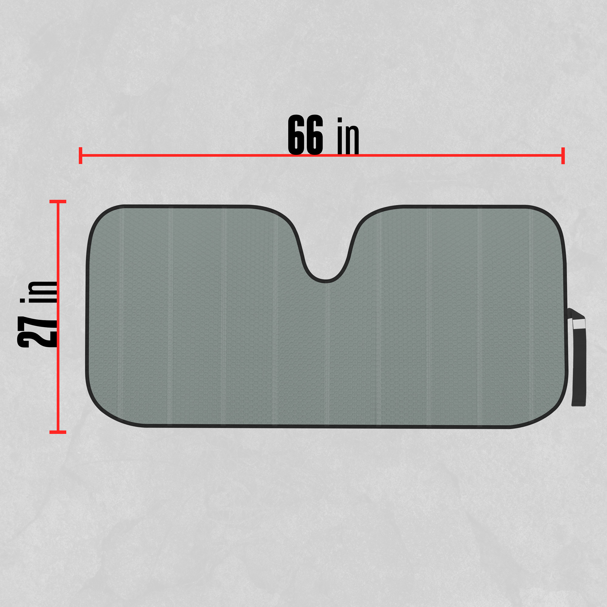 Motor Trend Jumbo 66x27 Inch Accordion Sunshade Visor For Truck SUV Windshield