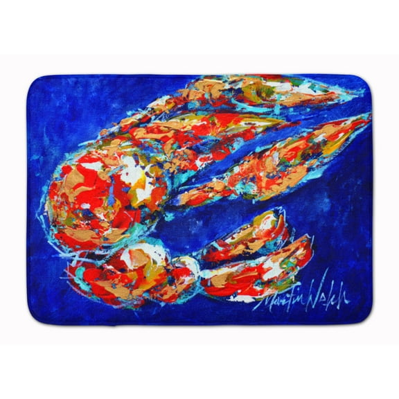 Carolines Treasures MW1155RUG Craw Momma Crawfish Machine Washable Memory Foam Mat 19 X 27" multicolor