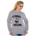 thumbnail image 4 of Corgi Mom Dog Pet Parent Fur Mama Women Crewneck Sweatshirt Brisco Brands S, 4 of 6