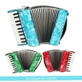 thumbnail image 2 of Acordeón Irfora 22-Key 8 Bass Acordeón con correas Guantes paño de limpieza para la Educación del instrumento de música para Estudiantes Principiantes Childern Irfora Acordeón, 2 of 7