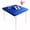 Blue, variant on Cocktail Fitted Spandex Stretch Square Table Covers Caps Elastic Square Tablecloth