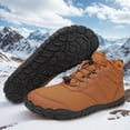 thumbnail image 4 of Zapatos Nieve para Tobillo Botas Invierno Antideslizantes Cómodas Senderismo Al Aire Libre, 4 of 9