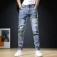 thumbnail image 2 of Pantalones vaqueros de gran tamaño para hombre con bolsillos, ropa de trabajo, pantalones de talla grande, pantalones vaqueros masculinos, novedad de lujo en 2024, pantalones vaqueros coreanos de otoñ, 2 of 5