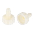 thumbnail image 5 of ABS Hose Barb Fittings Coupler, 8mm Barb x G1/2 Female Thread, White 2Pcs, 5 of 5