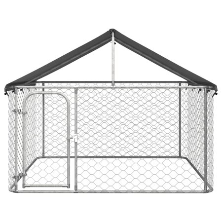 vidaXL 屋外用犬小屋 屋根付き 400x200x150cm動物 ペット用品 ペット用品 犬用品 犬小屋・ドッグラン 代引不可