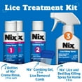 thumbnail image 3 of Nix Complete Lice Treatment Kit, Lice Treatment for Hair, Lice Spray for Home, Lice Comb, 3 of 14