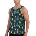 thumbnail image 2 of Daiia Bright ladybugs Printed Men's Quick Dry Fit Muscle Tank Top Slim-Fit Tank Workout Tank Top Lightweight Sports Tank Top-Large, 2 of 7