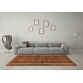 thumbnail image 3 of Ahgly Company Indoor Square Abstract Orange Modern Area Rugs, 6' Square, 3 of 4