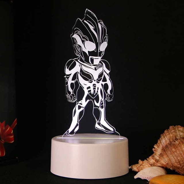 Productos de comercio electrónico led3D luz nocturna usb plug-in atmósfera luz creativa pequeño regalo lámpara de noche Ultraman (3286) Sincero Electrónica