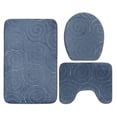 thumbnail image 1 of Toilet Bath Mat Set,3 PCS Bathroom Mat Absorbent Bath Mats Bathroom Mat Set Optimal Efficiency, 1 of 12