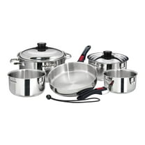 Magma Products 10 Piece Stainless Steel Gourmet Nesting Kitchen Cookware Set