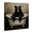 thumbnail image 2 of Stupell Industries Rustic Lodge Black Bear Bath Time Canvas Art, 17 x 17, by Tina LeCour, 2 of 8