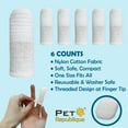 thumbnail image 4 of Pet Republique Soft Fabric Finger Toothbrush Kit for Dogs and Cats – Washable & Reusable (6 Count), 4 of 5