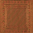 thumbnail image 1 of Ahgly Company Indoor Square Southwestern Orange Country Area Rugs, 8' Square, 1 of 1